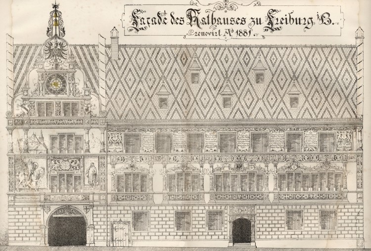 Das alte Rathaus 1881